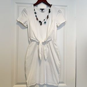 Express White Cotton Dress X small NEW